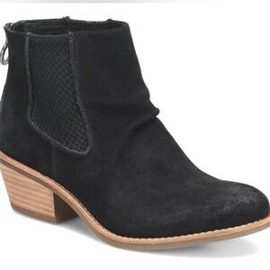 Black suede Sofft Andre bootie
